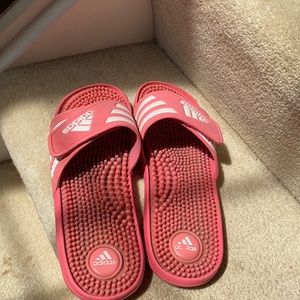 Pink Adidas Slippers